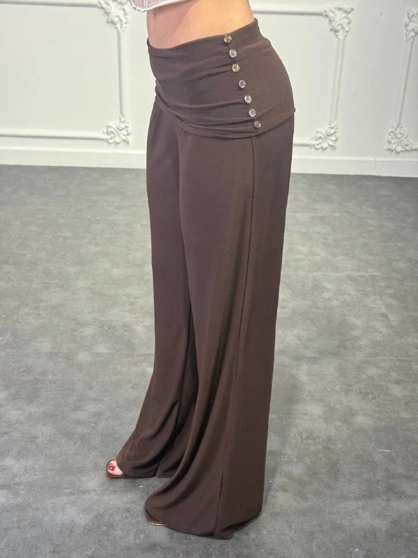 pantalone con risvolto